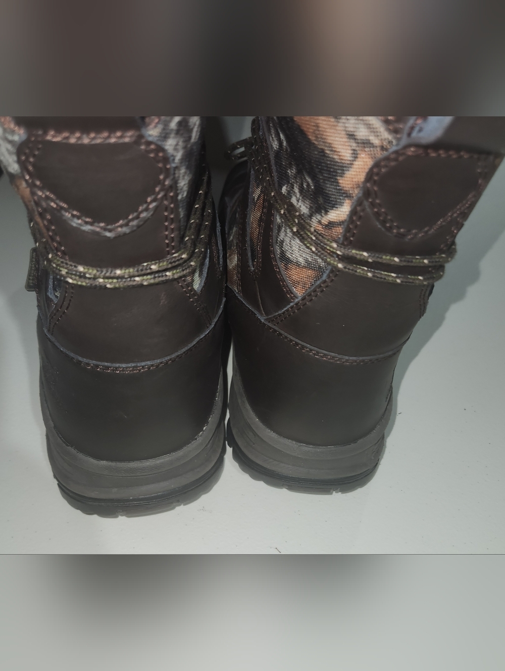 ‼️OFFERS‼️Irish Setter Camo Leather Waterproof Hunting Boots 800 Gram Size 11.5 - Picture 8 of 11